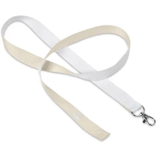 Altitude Taiga Recycled PET Lanyard Solid White